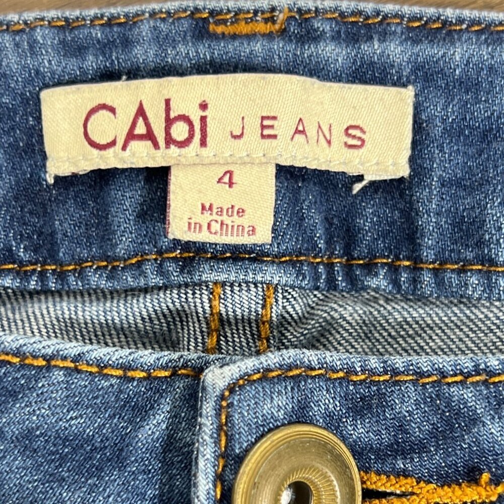 VINTAGE CABI Laguna Slim Jeans Dark Wash Sz 4 #222 EUC - Picture 5 of 6